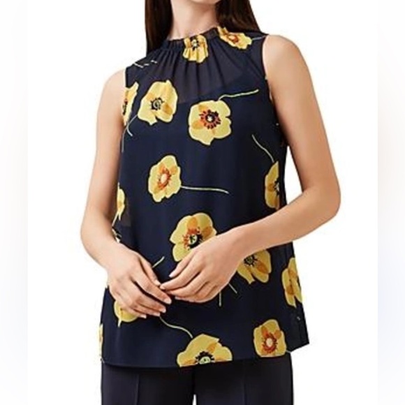 Hobbs London Tops - Hobbs Faye top- size 10 in Blue